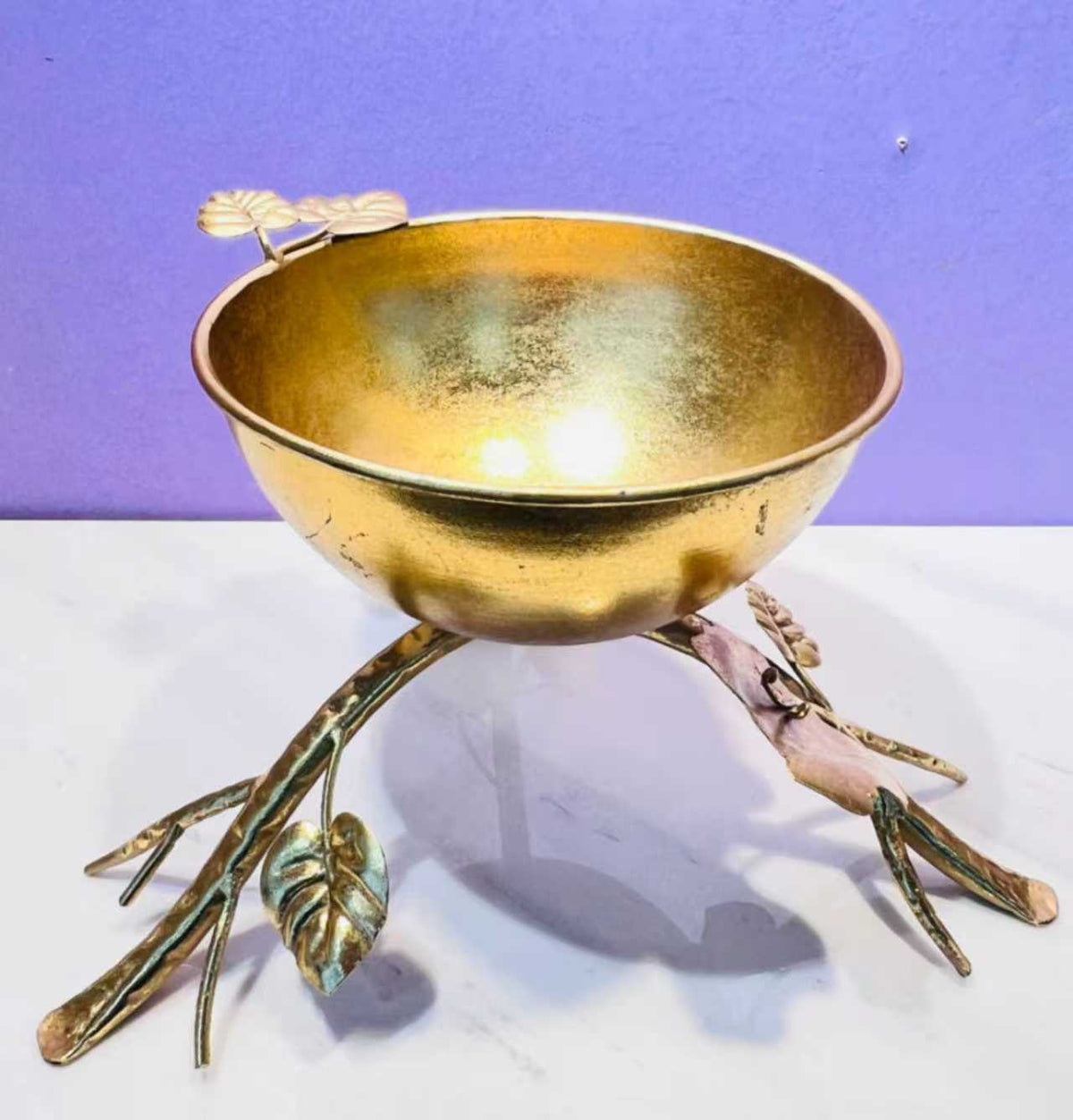 Gold Branch Decorative Bowl