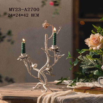 Bird Branch Double Candle Holder