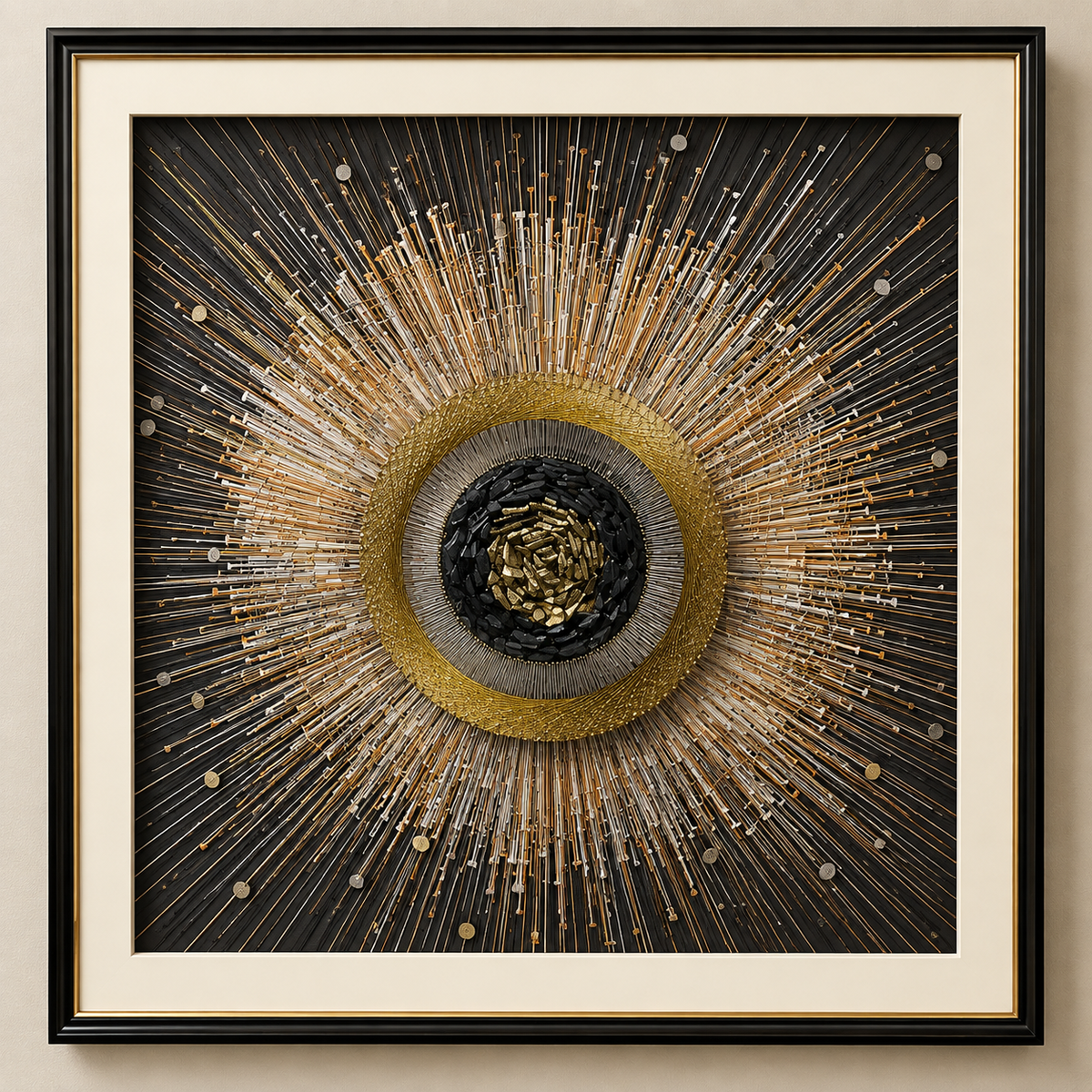 Gold Starburst Statement Wall Art