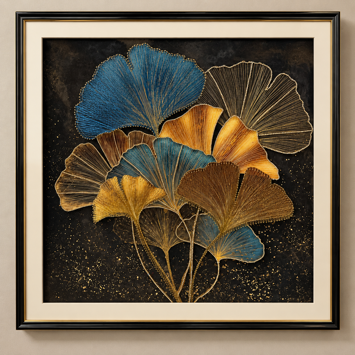 Ginkgo Leaf Statement Wall Art