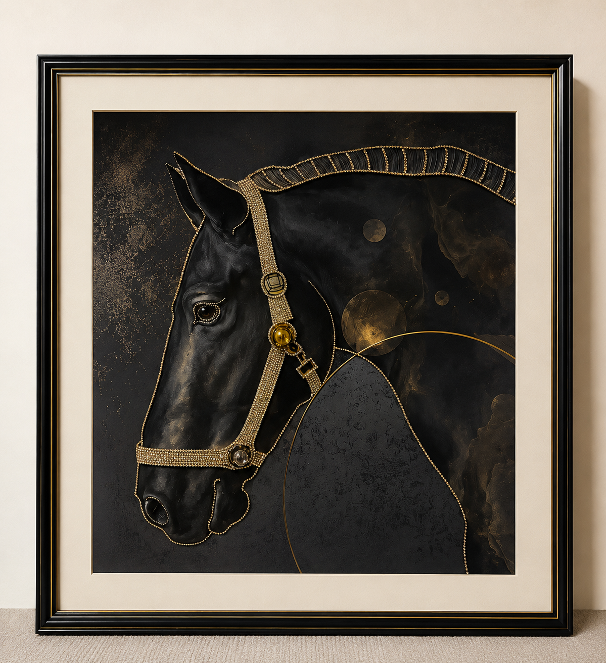 Crystal Horse Portrait Wall Art