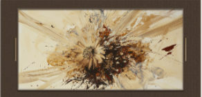 Gold Abstract Burst Wall Art