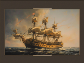 Vintage Sailing Ship Wall Art