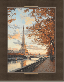 Autumn Eiffel Tower Wall Art